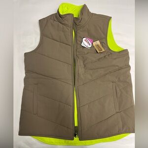 Duluth Trading Company woman’s reversible quoted vest, size large